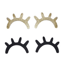 4Pairs Wooden Eyelash Wall Art for Nursery Bedroom Photography Props