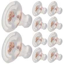 50Stk Roségold Silikon Ohrstecker Back Ohrstopper Komfortables Zubehör