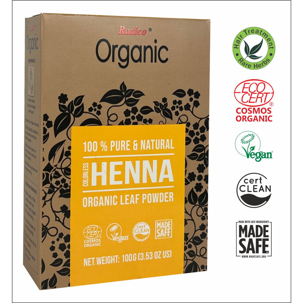 Radico Natural Organic Colorless Henna Hair Mask