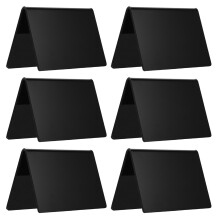 12Pcs Acrylic Erasable Chalkboard Signs Black Mini Food Display Labels