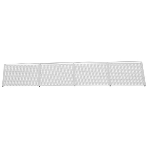 2Pcs Realistic Silver Mini Fence for Micro Landscape and DIY Projects