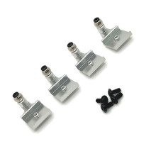 RC Auto Upgrade voor Achter Ophangingsbeugels Kit voor WPL 1/16 C64 RC Auto Upgrade Onderdelen Zilver