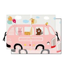 Magnetic Cartoon Car Rear Side Sunshade Window Curtain Children Sun Visor Heat Insulation Sun Blind Giraffe