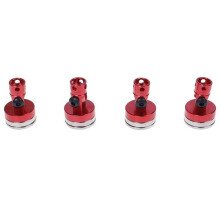 Red Metal Invisible Magnetic Car Shell Pillar RC Car Shell Mounting Pillar for 1/10 Axial SCX10 TRX4 D90 Redcat