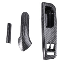 LHD Autofensterschalter-Abdeckung, Türgriff, Ersatz für Bora 4 1999-2004, Kohlefaser