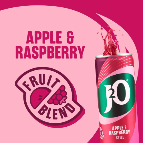 J2o Apple  Raspberry Cans 4 X 250ml 2