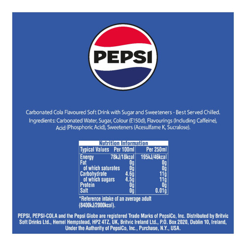 Pepsi Pepsi Regular Cola , 24 x 330ml 2