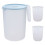 2Sets Blue Fridge Water Kettle Cold Drink Holder with Lid 10