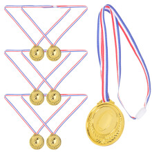 24Stk Kunststoff Medaillen Gold Kinder Mehrzweck Sport Und Feier