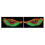 1 Pair LED Car Dynamic Devil Eye Light Sticker USB Car Evil Eyes Warning Lamp Car Windshield  Eye Lights,A 1