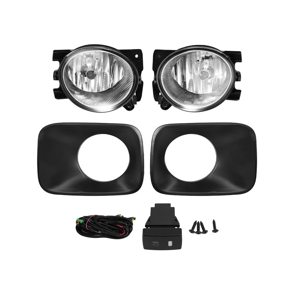 1Set Car Front Fog Assembly For 2009-2015 With Halogen Bulbs H11 Harness Upgrade Kit Light 4714081873205