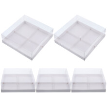 15Pièces Boîtes Cadeaux Blanches Pour Gâteaux Pâtisseries En Papier