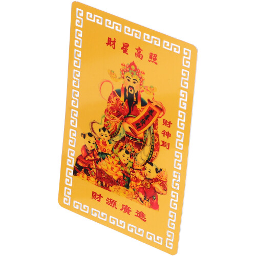3Pièces Cartes Amulettes Chance Design Élégant 2024