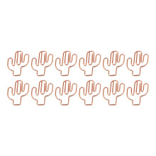 120Pièces Trombones Métal Cartoons Cactus Pour École