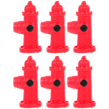 18Pièces Figurines Résine Rouges Bouche Incendie Ornement De Table