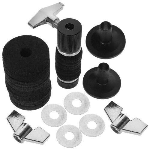4Ensembles Kit Accessoires Batterie Avec Tampons Feutre Durables