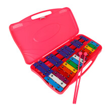 1Ensemble Instrument Percussion Xylophone Rose 25 Notes Enfants