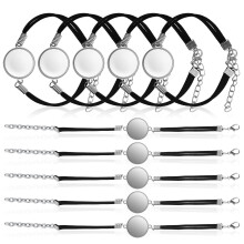 50St Kleurrijke Armbanden Met Kunstleer En Dome DIY Set