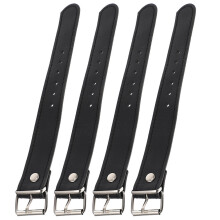 10Paires Courroie Panier Enfant Cuir Noir Multiusage