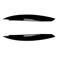 Car Gloss Black Headlight Lamp Eyebrows Cover Trim for 1 Series E81 E82 E87 E88 2008-2013 Car Eyelids Lids