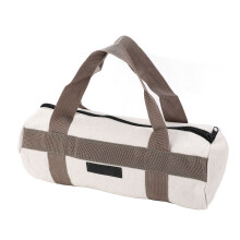 Grand sac fourre-tout en toile résistante pour outils, diamètre 15 pouces, grande capacité