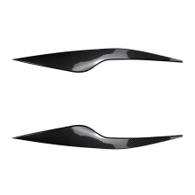 1 Paire de RevêTement D'Habillage de Sourcils de Phare pour Focus MK2 C307 2008-2011 Autocollants DéCoratifs de PaupièRe de Lampe Frontale,A