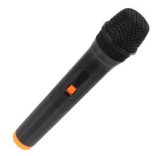 2Pièces Microphone Orange Plastique Jouet Pour Fête Enfants