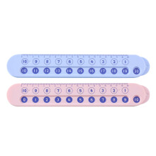 8Pcs Multifunctional Assorted Color Math Training Rulers for Children