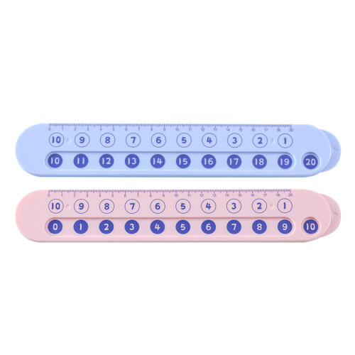 8Pcs Multifunctional Assorted Color Math Training Rulers for Children