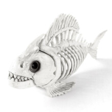 Skelet Vis Halloween Decor Model, Plastic Dier Karper Schedel Vissen Bot Kunst Ornamenten, voor Thuis Kamer Slaapkamer Decor