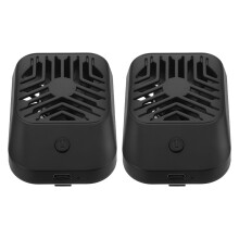 6Pcs Lightweight Mobile Phone Radiator Cooling Fan Portable Black Clip