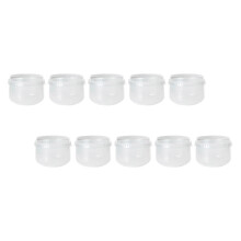 10St Dekselloze PP Dessertbekers Transparant Voor Yoghurt & Pudding