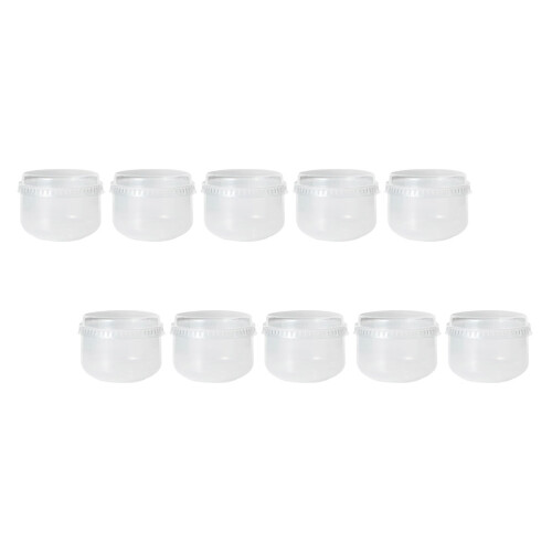 10Pièces Récipients À Yaourt Pudding Transparente En PP Pour Maison
