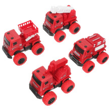 8Pièces Voitures Pompiers À Friction Rouge Jouets Pour Enfants