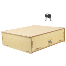 2Stk Holz Geldablage Kassenfach Organizer Beige Für Aufbewahrung