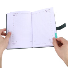 3Stk Business Planer A5 PU Cover Olivegrün Notizbuch Kalender