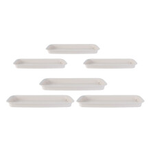 18Pièces Plateaux De Drainage Beige, Supports Pot De Fleurs Résistants