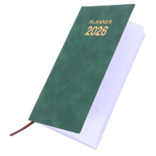 2Stk Tägliches Notizbuch PU Leder A6 Format Wochenplaner