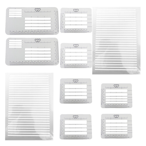 4Sets Wit Plastic Envelope Schrijflijn Sjabloon Voor Adressering
