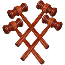 16Pièces Marteaux Jouets En Bois Rouge Résistants Pour Jeu De Tribunal