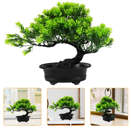 2Pièces Artificielle Bonsai De Bureau Décor Maison
