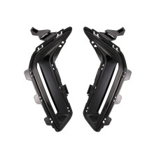 1Pair Front Fog Light Lamp Bezel Chrome Trim Cover for X5 G18 LCI 2023-2024 Aircurtain Black