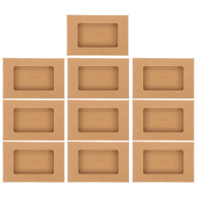 30Pièces Kraft Marron Pour Enveloppes Avec Fenêtre