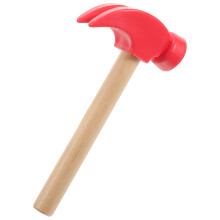 4Pièces Marteaux Jouets Bois Rouge Pour Enfants Coordination Main-Œil