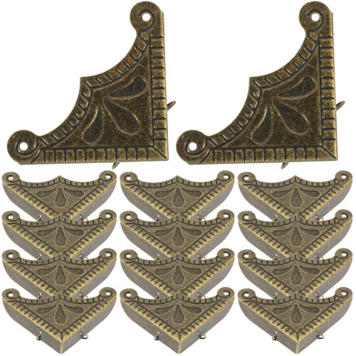 60Pièces Coins Métal Vert Pour Protection Décoration