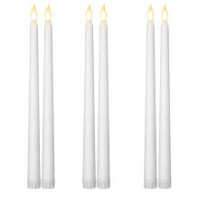 Long Christmas LED Candle Flameless Pointed Candle Light Battery Powered Church Flickering Candle Light Home Decoration