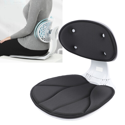 Ergonomic Lumbar Support Cushion Black 1