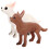 8Pièces Figurines Chien Décoratives Plastique Couleur Mixte 1