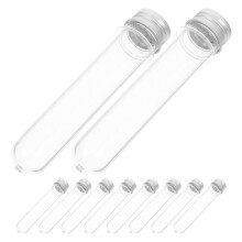 80Pièces Tubes Plastiques Transparents Pratiques Pour Stockage