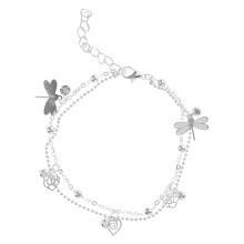 3St Roségoud Enkelketting Dames Comfortabel Design Geschenk